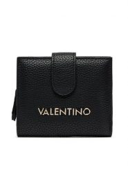 Valentino Mały Portfel Damski Brixton VPS7LX215 Czarny. Czarne portfele Valentino, bez wzorów, ze skóry. Za 179.99 zł.