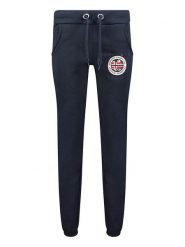 Geographical Norway Spodnie dresowe "Mirly" w kolorze granatowym rozmiar: L. Niebieskie spodnie sportowe Geographical Norway, l, bez wzorów, z dresówki. Za 105.38 zł.