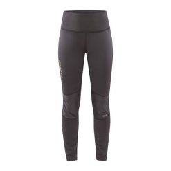 Ciepłe legginsy damskie Craft Adv Nordic Race. Szare legginsy Craft, bez wzorów. W wyprzedaży za 328.00 zł.