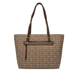 Torebka DKNY. Brązowe torebki klasyczne DKNY, bez wzorów, bez dodatków. Za 669.99 zł.