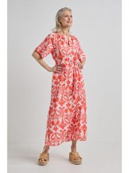 Josephine & Co Sukienka "Jerome" w kolorze koralowo-jasnoróżowym rozmiar: 38. Czerwone sukienki Josephine & Co, na co dzień, bez wzorów, z bawełny, bez kołnierzyka, bez ramiączek, maxi, proste. Za 282.99 zł.