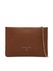 Patrizia Pepe Torebka 8B0335/L001-B111 Brązowy. Brązowe kopertówki Patrizia Pepe, bez wzorów, ze skóry, bez dodatków. Za 729.99 zł.