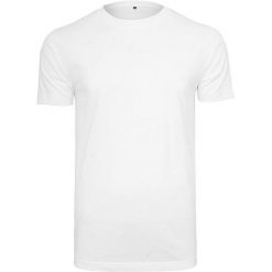 Koszulka Unisex Dla Dorosłych Z Bawełny Organicznej Z Okrągłym Dekoltem. Czarne bluzki BUILD YOUR BRAND, l, bez wzorów, z bawełny, sportowe, bez kołnierzyka, bez ramiączek. Za 69.99 zł.