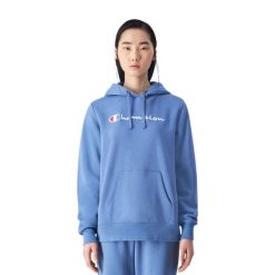 Bluza Damska BS099. Niebieskie bluzy Champion, s, bez wzorów, bez kaptura. Za 333.99 zł.