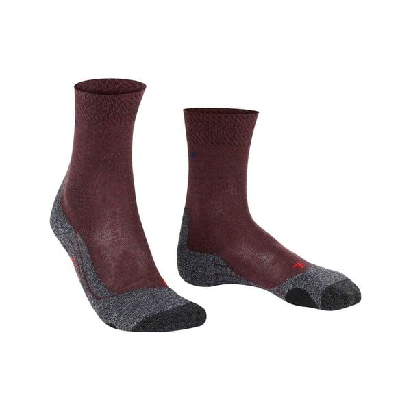 Skarpetki damskie Falke TK2 Melange. Brązowe skarpety Falke, bez wzorów, z poliamidu. Za 160.00 zł.