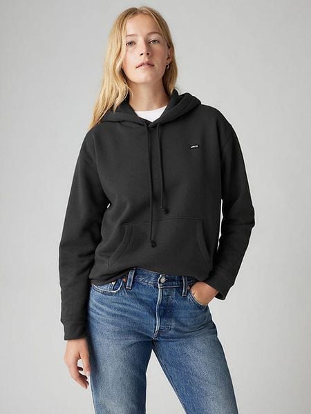 Levi's Bluza w kolorze czarnym rozmiar: XS. Czarne bluzy Levi's®, s, bez wzorów, z kapturem. Za 149.95 zł.