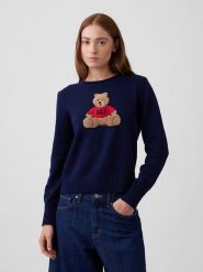 GAP Sweter w kolorze granatowym rozmiar: S. Niebieskie swetry GAP, s, bez wzorów, z bawełny, bez ramiączek. Za 189.95 zł.