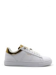 Benetton Sneakersy w kolorze złoto-białym rozmiar: 36. Białe trampki Benetton, bez wzorów, z materiału, bez zapięcia. Za 166.88 zł.