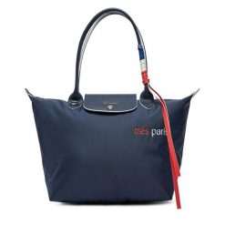 Torebka Longchamp. Niebieskie shopper Longchamp, bez wzorów, bez dodatków. Za 2,679.00 zł.