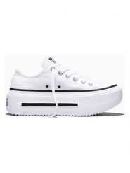 Converse Sneakersy "Chuck Taylor All Star Double Stack" w kolorze białym rozmiar: 37,5. Białe trampki Converse, bez wzorów, bez zapięcia. Za 267.45 zł.