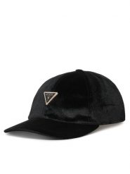 Guess Czapka z daszkiem AW5630 POL01 Czarny. Czarne czapki Guess, z aplikacjami, z poliesteru. Za 154.99 zł.