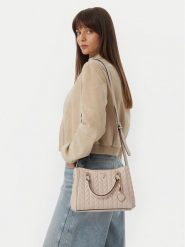 Guess Torebka Stacey HWGG97 41060 Kremowy. Białe torebki klasyczne Guess, z aplikacjami, ze skóry, bez dodatków. Za 634.99 zł.