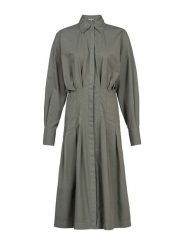 Herrlicher Sukienka w kolorze khaki rozmiar: L. Brązowe sukienki Herrlicher, l, bez wzorów, z bawełny, bez kołnierzyka, bez ramiączek, midi. Za 127.65 zł.