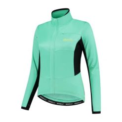 Kurtka rowerowa damska Rogelli BARRIER, zimowa, softshellowa. Zielone kurtki sportowe Rogelli, na zimę, m, bez wzorów, bez kaptura, rowerowe. Za 472.00 zł.