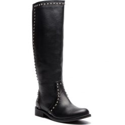 Oficerki KAZAR - Marlena 34684-01-00 Black. Czarne kozaki Kazar, na zimę, ze skóry, bez obcasa, bez zapięcia. W wyprzedaży za 629.00 zł.