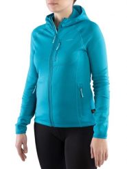 Bluza trekkingowa techniczna damska Viking Jukon Hoodie z kapturem na zamek. Niebieskie bluzy Viking, xl, bez wzorów, z dzianiny, z kapturem. Za 280.03 zł.