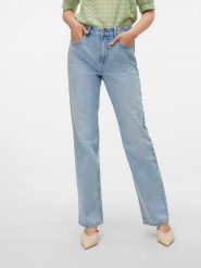 Vero Moda Dżinsy - Regular fit - w kolorze błękitnym rozmiar: W28/L30. Niebieskie jeansy Vero Moda, l, z aplikacjami, z podwyższonym stanem. Za 114.17 zł.