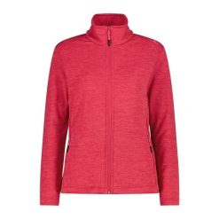 Damska rozciągliwa polarowa bluza z zamkiem CMP. Czerwone bluzy CMP, xl, bez wzorów, z materiału, bez kaptura. Za 327.75 zł.
