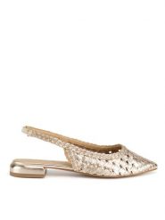 Sergio Bardi Baleriny WI40-F1103-01SB Złoty. Żółte baleriny Sergio Bardi, bez wzorów, ze skóry, bez obcasa. Za 299.99 zł.