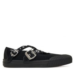 Trampki Vans. Czarne trampki Vans, bez wzorów, bez zapięcia. Za 399.99 zł.