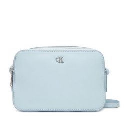 Torebka Calvin Klein. Niebieskie listonoszki Calvin Klein, bez wzorów, bez dodatków. Za 429.99 zł.