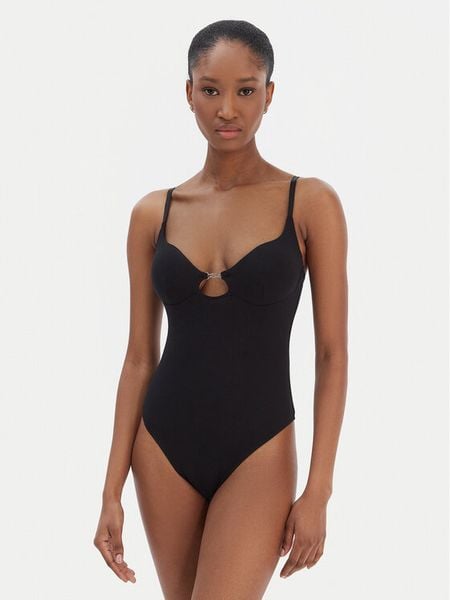 KARL LAGERFELD Body B1W47049 Czarny Slim Fit. Czarne body KARL LAGERFELD, m, bez wzorów, z bawełny. Za 389.99 zł.