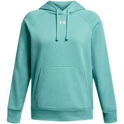 Bluza Z Kapturem Damska Polar Rival. Zielone bluzy Under Armour, l, bez wzorów, z polaru, z kapturem. Za 377.99 zł.
