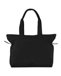 Torba shopper WINGS SOLENNE 14L pojemna BLACK. Czarne torby na laptopa Wings, bez wzorów, z materiału, duże. Za 109.90 zł.