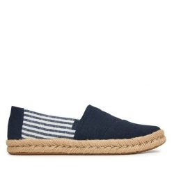 Espadryle Toms. Niebieskie espadryle Toms, bez wzorów, bez obcasa, bez zapięcia. Za 349.99 zł.