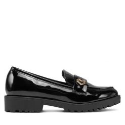 Lordsy DeeZee. Czarne lordsy DeeZee, bez wzorów, bez obcasa, bez zapięcia. Za 129.99 zł.