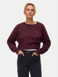 Vero Moda Bluza Lotte 10333544 Fioletowy Regular Fit. Fioletowe bluzy Vero Moda, xs, bez wzorów, z bawełny, bez kaptura. Za 159.99 zł.