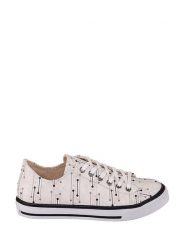 Streetfly Sneakersy w kolorze kremowo-szaro-czarnym rozmiar: 38. Brązowe trampki Streetfly, bez wzorów, z materiału, bez zapięcia. Za 180.49 zł.