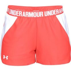 Spodenki sportowe damskie Under Armour New Play Short. Brązowe obuwie sportowe Under Armour, bez zapięcia, na fitness i siłownię. Za 149.00 zł.