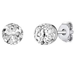 Lulu & Jane Mosiadz Zdobienie kryształkami Swarovski® Kolczyki 1 ct Damski. Białe kolczyki Lulu & Jane, srebrne, na sztyftcie. Za 259.99 zł.