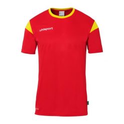Koszulka Uhlsport Squad 27. Czerwone bluzki Uhlsport, m, bez wzorów, z dżerseju, sportowe, bez kołnierzyka, bez ramiączek. Za 122.50 zł.