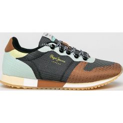 Pepe Jeans - Buty. Brązowe obuwie sportowe Pepe Jeans, z gumy, bez zapięcia. W wyprzedaży za 249.90 zł.
