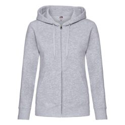 Bluza Damska Premium Z Kapturem. Szare bluzy FRUIT OF THE LOOM, xs, bez wzorów, z kapturem. Za 200.99 zł.