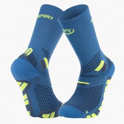 Wysokie skarpety BV Sport Ultra 2. Niebieskie skarpety BV SPORT, bez wzorów, z materiału. Za 116.50 zł.