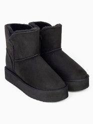 ISLAND BOOT Botki zimowe "Chloe" w kolorze czarnym rozmiar: 40. Czarne botki Island Boot, na zimę, bez wzorów, bez obcasa, bez zapięcia. Za 165.99 zł.