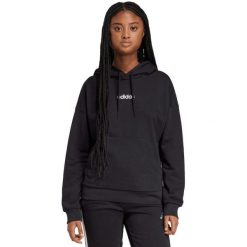 Bluza damska adidas Essentials Linear French Terry Hoodie. Czarne bluzy Adidas, xs, bez wzorów, z bawełny. Za 195.99 zł.