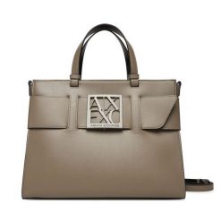 Torebka Armani Exchange. Brązowe torebki klasyczne Armani Exchange, bez wzorów, bez dodatków. Za 759.99 zł.