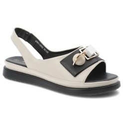 Sandały damskie S.Barski, ze skóry naturalnej licowej ozdobna klamra miękka podeszwa wygodny fason, beżowe, GR61-5932. Brązowe sandały S.BARSKI, bez wzorów, ze skóry, eleganckie, bez obcasa, bez zapięcia. Za 219.00 zł.