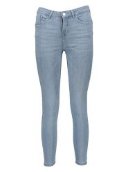 ONLY Dżinsy - Skinny fit - w kolorze błękitnym rozmiar: XS/L32. Niebieskie jeansy Only, l, z aplikacjami, z podwyższonym stanem. Za 145.45 zł.