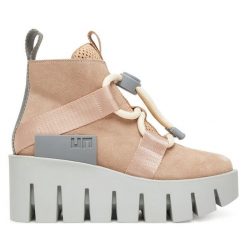 Botki United Nude. Czerwone botki United Nude, bez wzorów, bez obcasa, na koturnie, bez zapięcia. Za 1,579.00 zł.