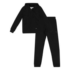 Bluza z kaptur na co dzień na siłownię. Czarne bluzy LEONE 1947 APPAREL, bez wzorów, z bawełny, bez kaptura. W wyprzedaży za 134.57 zł.