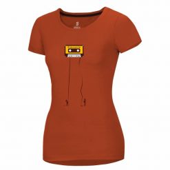 Koszulka damska Ocun Classic. Brązowe bluzki Ocun, s, bez wzorów, sportowe, bez kołnierzyka, bez ramiączek. Za 178.50 zł.