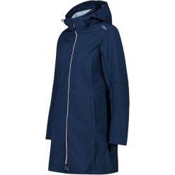 Kurtka parka z kapturem, zapinana na zamek dla kobiet CMP. Czarne parki CMP, z materiału, z kapturem. Za 425.15 zł.
