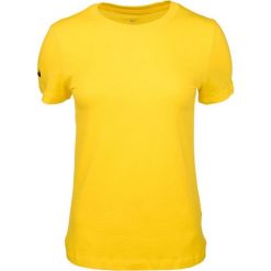 Koszulka treningowa damska Nike Park 20. Żółte bluzki Nike, xl, bez wzorów, z bawełny, sportowe, bez kołnierzyka, bez ramiączek. Za 83.99 zł.