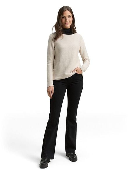 Tom Tailor Dżinsy - Bootcut fit - w kolorze czarnym rozmiar: W32/L32. Czarne jeansy Tom Tailor, l, z aplikacjami, z podwyższonym stanem. Za 77.95 zł.