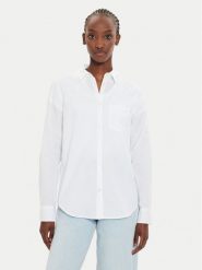 Gap Koszula 841125-06 Biały Loose Fit. Białe koszule GAP, s, bez wzorów, z bawełny, bez kołnierzyka, bez ramiączek. Za 219.99 zł.
